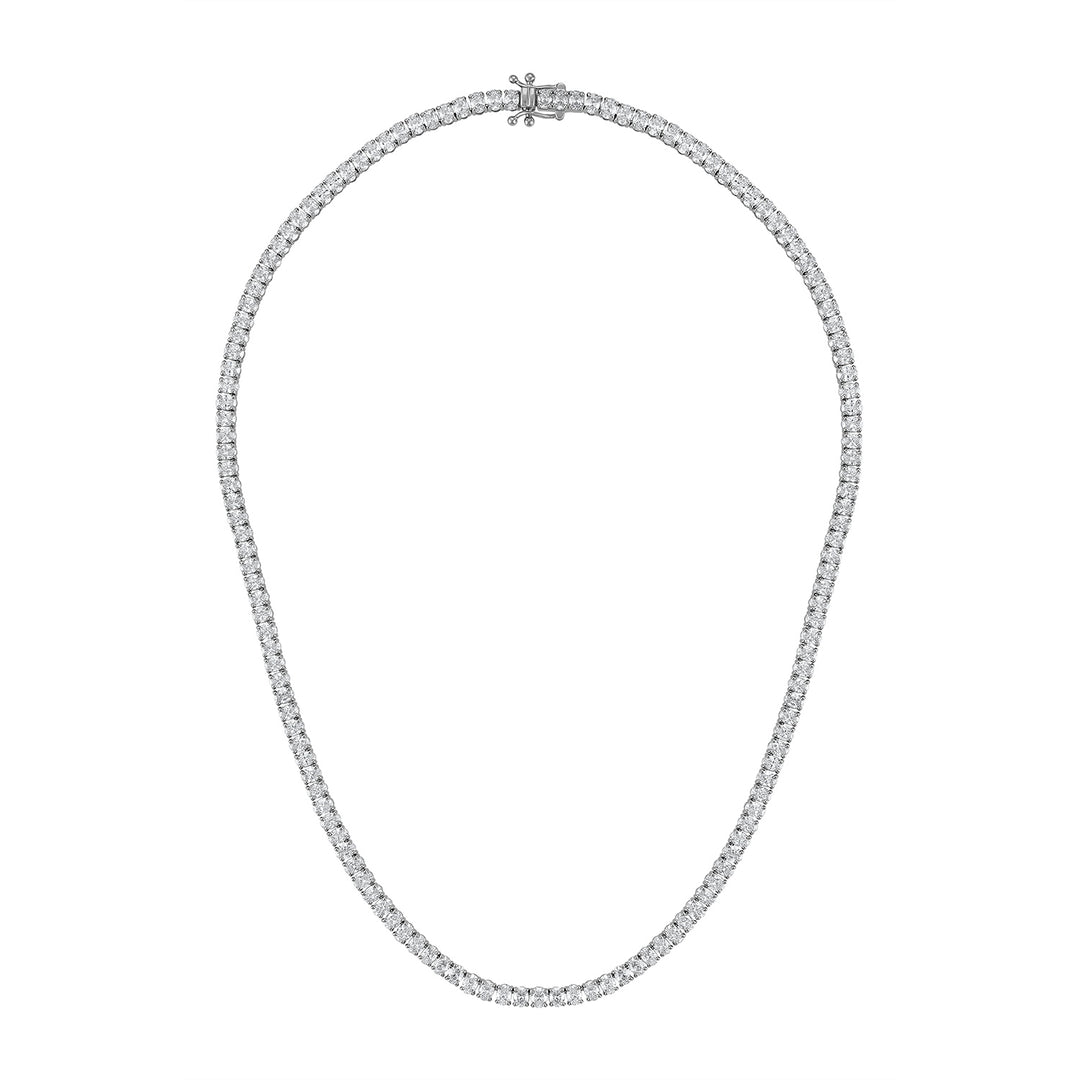 Oval Cut Diamond Necklace