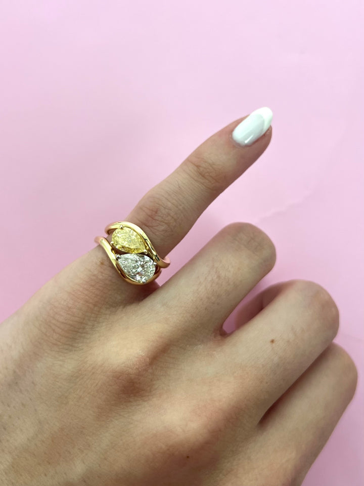 Pear Pinky Ring