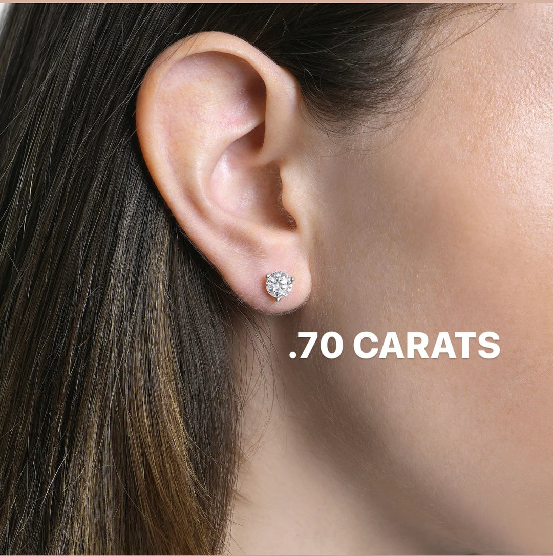 Classic Diamond Studs – Klare Jewelers - Main Image