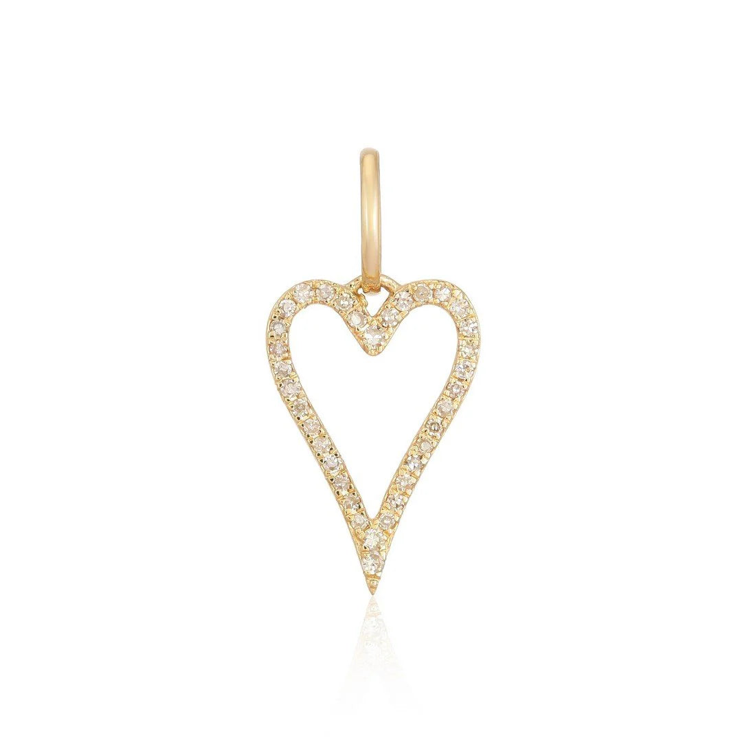 Diamond Heart Charm