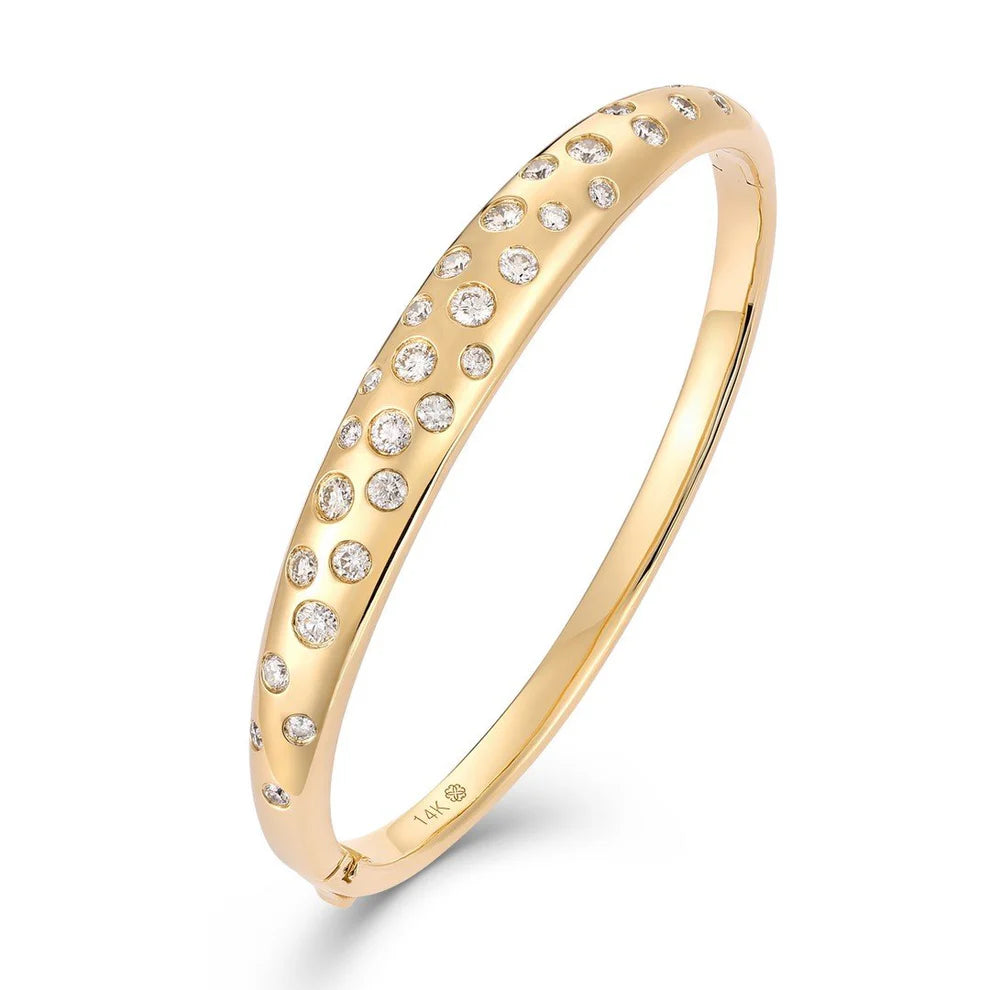 Gold Diamond Bangle