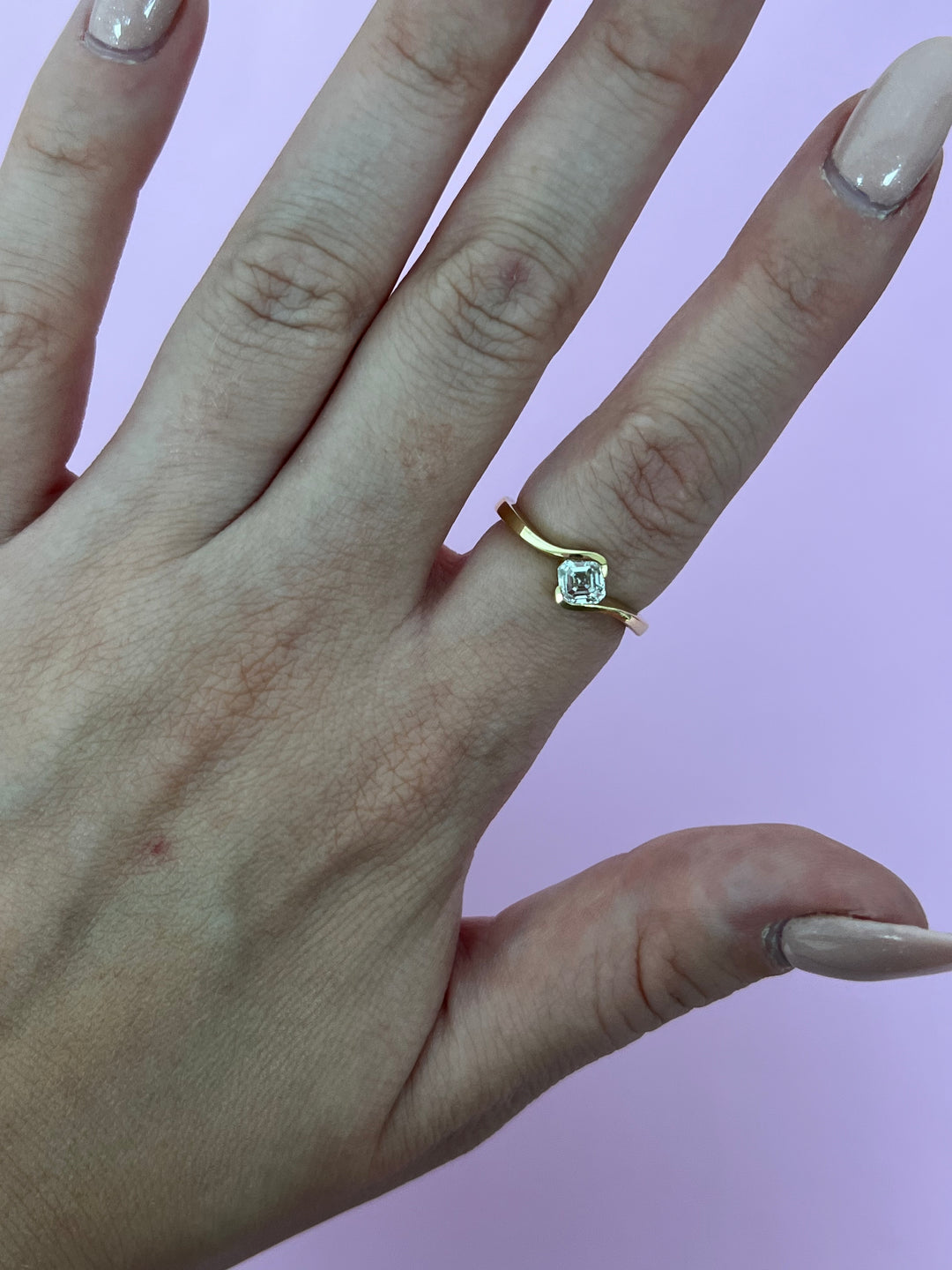 The Asscher Wave Ring