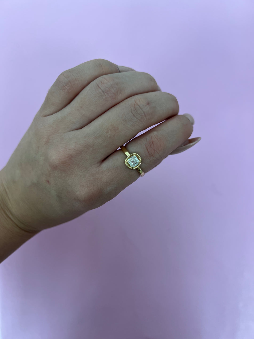 The The Asscher x Button Ring