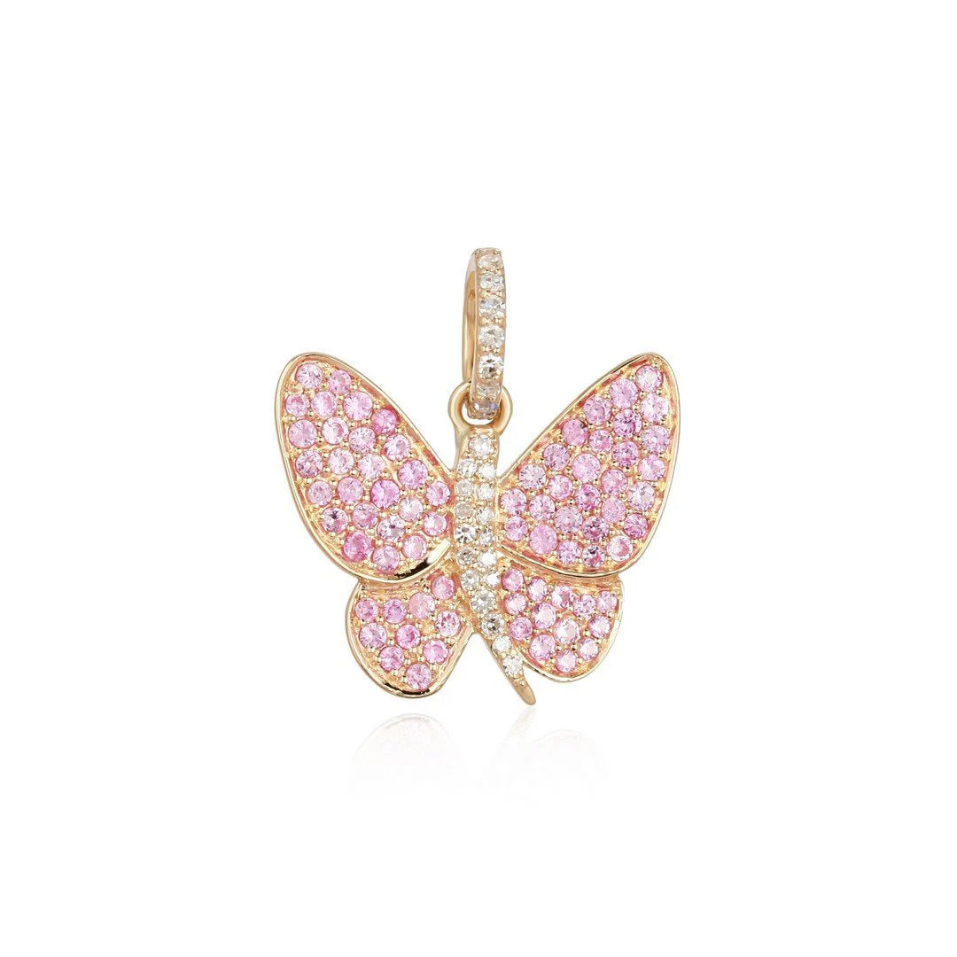 Pink Butterfly Charm