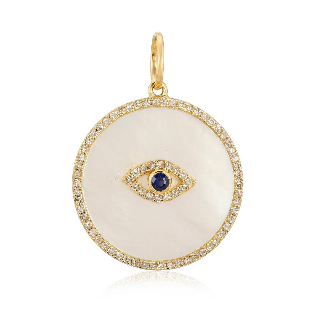 Evil Eye Mother of Pearl Charm