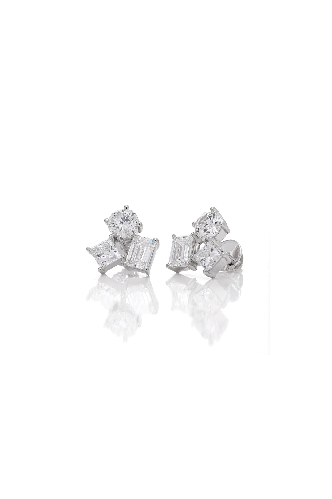 Fancy Shape Cluster Studs