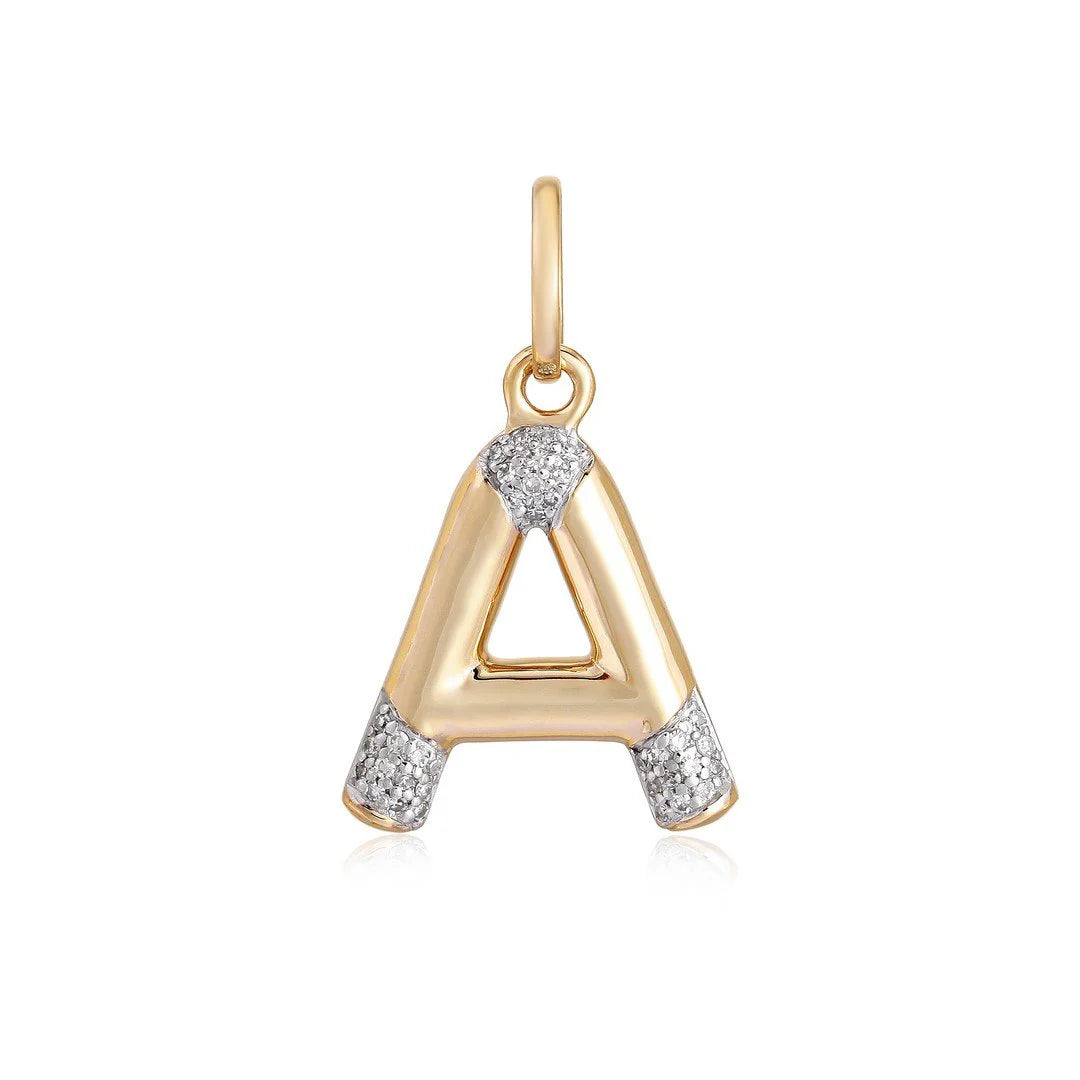 Gold Initial Charm