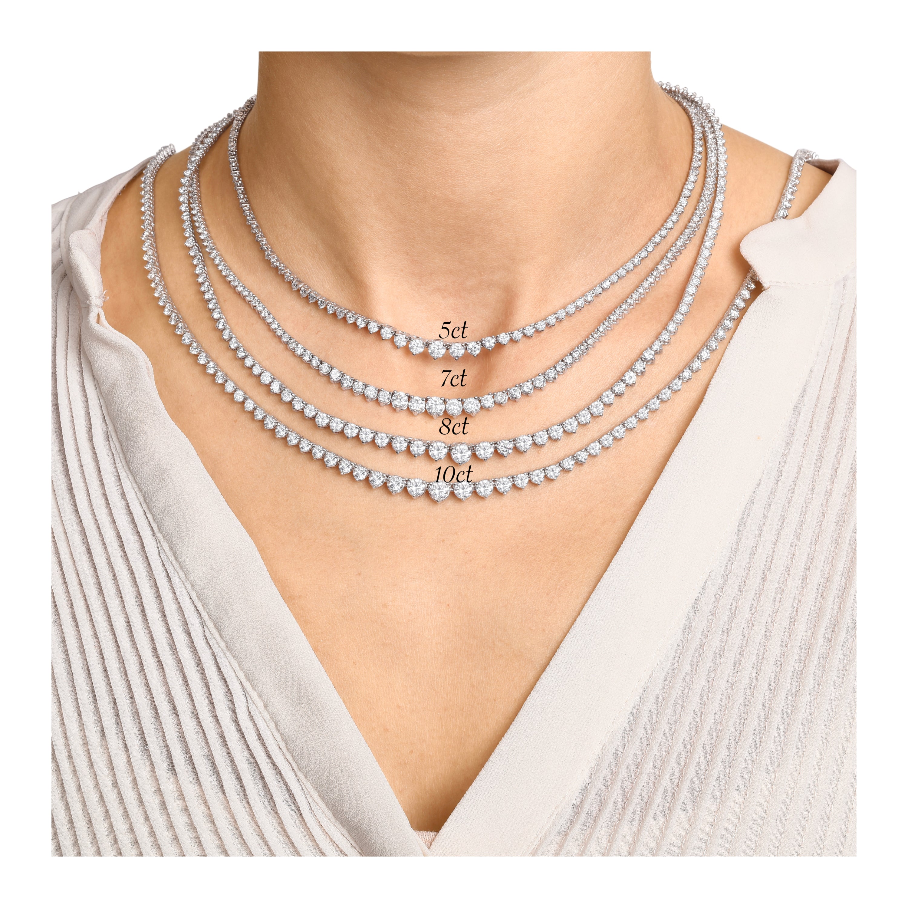 Diamond Cluster Row Necklace – gorjana