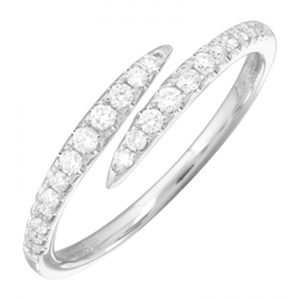 Coiled Diamond Claw Ring